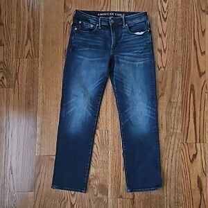AMERICAN EAGLE Dark Wash Original Straight Jeans, Size 31x30